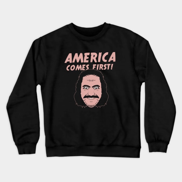 America Comes First Crewneck Sweatshirt by manospd